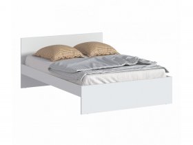 Кровать двуспальная 1,4м Бруклин СБ-3353 (белый) в Новоцелинном - novocelinnoe.mebel-nsk.ru | фото