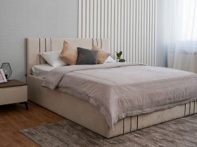 Кровать двуспальная 1,8м с подъем. мех. Леванте в Новоцелинном - novocelinnoe.mebel-nsk.ru | фото