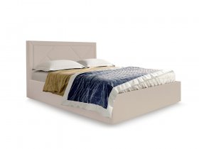 Кровать мягкая 1,6 Сиеста стандарт, вар.2 в Новоцелинном - novocelinnoe.mebel-nsk.ru | фото