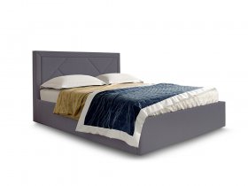 Кровать мягкая 1,6 Сиеста стандарт, вар.3 в Новоцелинном - novocelinnoe.mebel-nsk.ru | фото