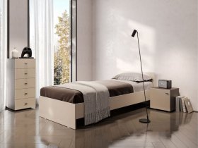 Кровать односпальная 0,9м Гиза в Новоцелинном - novocelinnoe.mebel-nsk.ru | фото