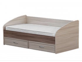 Кровать односпальная с ящиками 0,9 м-1 в Новоцелинном - novocelinnoe.mebel-nsk.ru | фото