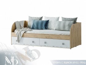 Кровать с ящиками Тренд КР-01 в Новоцелинном - novocelinnoe.mebel-nsk.ru | фото