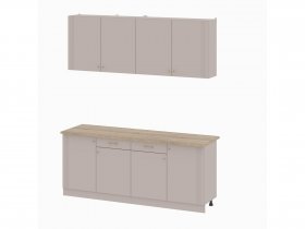 Кухонный гарнитур 2,0м Одетта (меланж/дуб сонома) в Новоцелинном - novocelinnoe.mebel-nsk.ru | фото