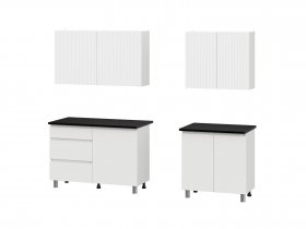 Кухонный гарнитур Эккервуд (2,0м) (SAFE) (белый) в Новоцелинном - novocelinnoe.mebel-nsk.ru | фото