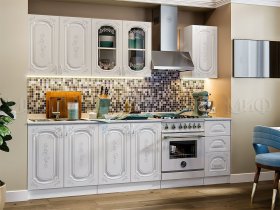 Кухонный гарнитур Лиза-2 (белый) в Новоцелинном - novocelinnoe.mebel-nsk.ru | фото