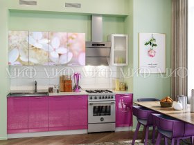 Кухонный гарнитур Вишневый цвет в Новоцелинном - novocelinnoe.mebel-nsk.ru | фото