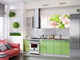 Кухонный гарнитур Яблоневый цвет в Новоцелинном - novocelinnoe.mebel-nsk.ru | фото