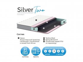 Матрас Silver Two в Новоцелинном - novocelinnoe.mebel-nsk.ru | фото