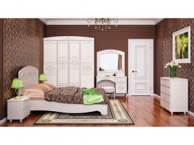 Модульная спальня Каролина в Новоцелинном - novocelinnoe.mebel-nsk.ru | фото