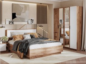 Модульная спальня Орегон в Новоцелинном - novocelinnoe.mebel-nsk.ru | фото