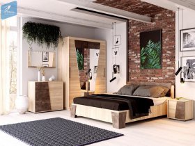 Модульная спальня Санремо в Новоцелинном - novocelinnoe.mebel-nsk.ru | фото