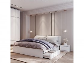 Модульная спальня Симпл в Новоцелинном - novocelinnoe.mebel-nsk.ru | фото