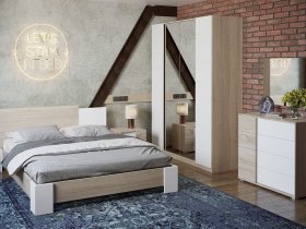 Модульная спальня «Валери» в Новоцелинном - novocelinnoe.mebel-nsk.ru | фото