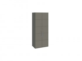 Шкаф для одежды с 2 дверями Наоми (джут/фон серый) СМ-208.07.03 в Новоцелинном - novocelinnoe.mebel-nsk.ru | фото