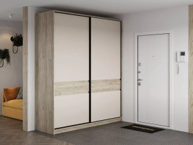 Шкаф-купе Бостон ШК-005 (2.0 м) (дуб крафт серый/кашемир) в Новоцелинном - novocelinnoe.mebel-nsk.ru | фото