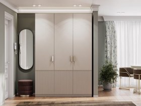 Шкаф трехстворчатый Эккервуд (Нью) (меланж) в Новоцелинном - novocelinnoe.mebel-nsk.ru | фото