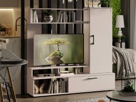 Стенка «Сиена» (кашемир) в Новоцелинном - novocelinnoe.mebel-nsk.ru | фото